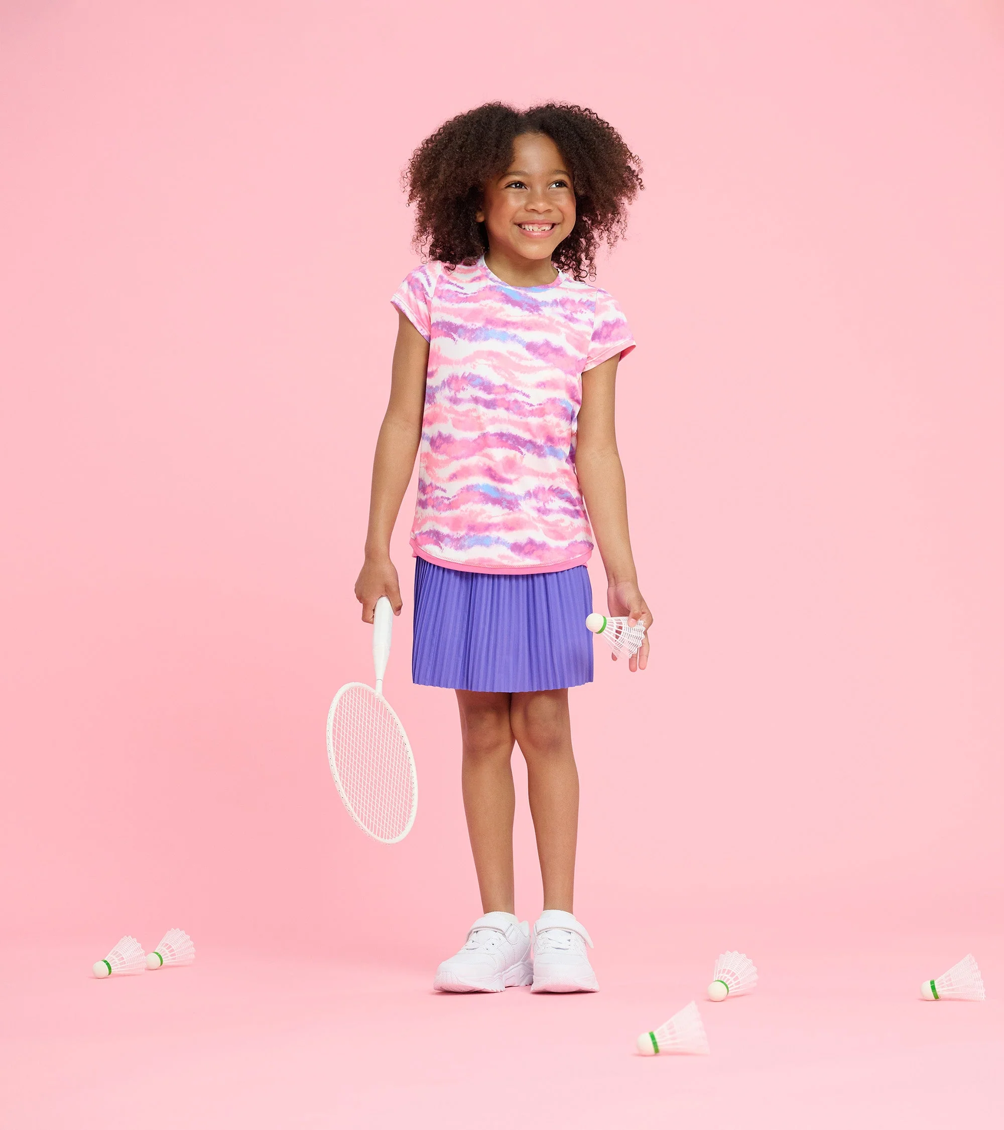 Girls Candy Ombre Mesh Trim T-Shirt - Image 3