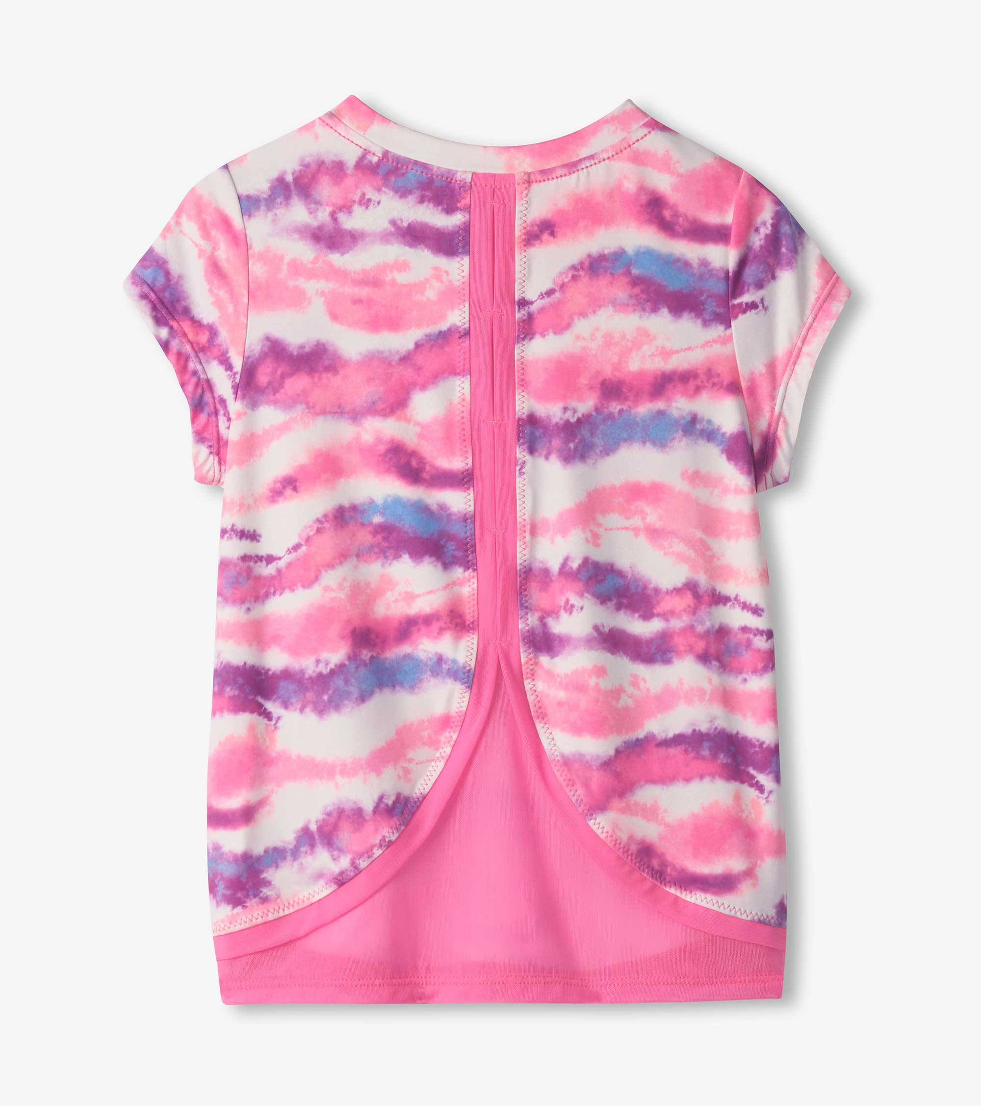 Girls Candy Ombre Mesh Trim T-Shirt - Image 4
