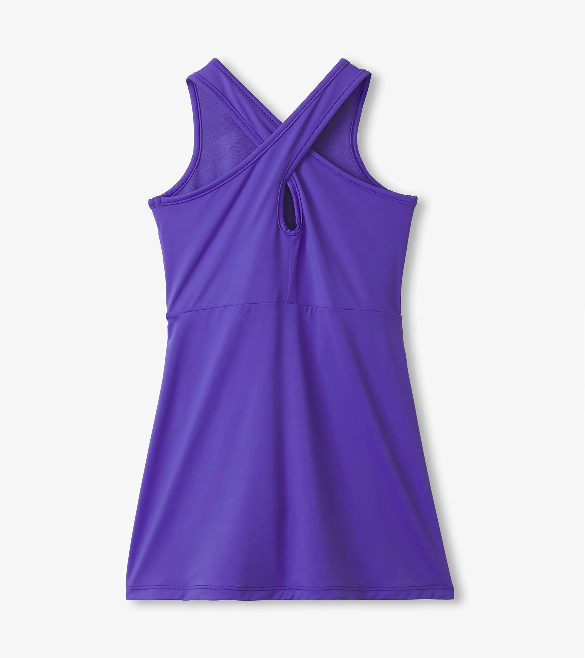 Girls Purple Active A-Line Dress - Image 4